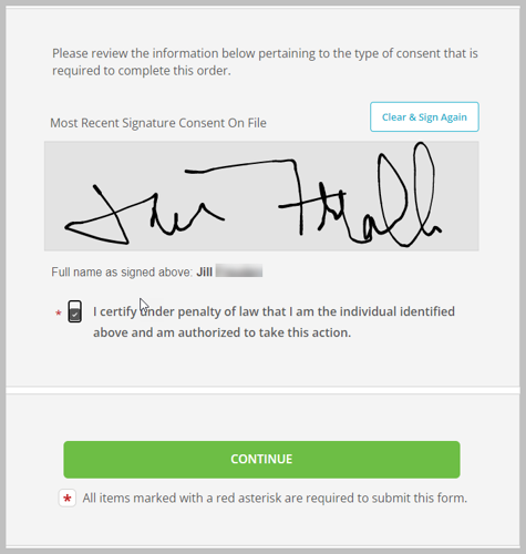 Parchment enter electronic signature